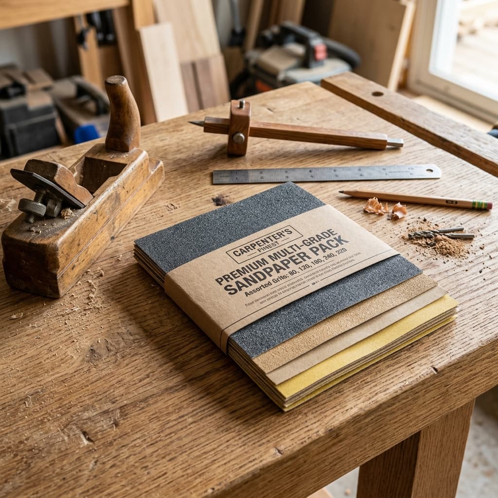 Professional Multi-Grade Sandpaper Set 🛠️ | Coarse to Fine for Perfect Wood, Metal & Plastic Finishing ✨ - View 1